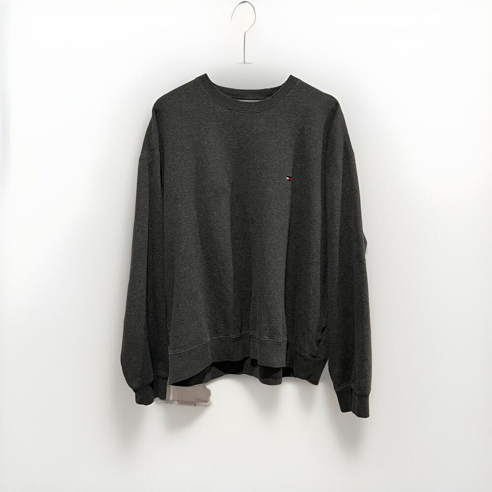 VINTAGE TOMMY HILFIGER GRAY CREWNECK SWEATSHIRT 00'S SIZE XXL